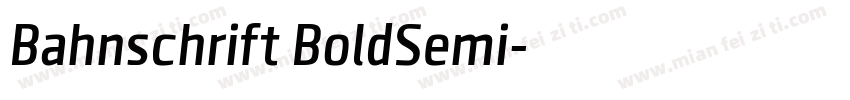 Bahnschrift BoldSemi字体转换